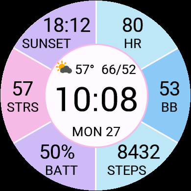 Sectors - Six Data Fields & Weather · Screenshot 1
