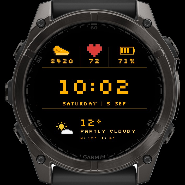 NORD Retro - 8-bit pixel watch face · Screenshot 1