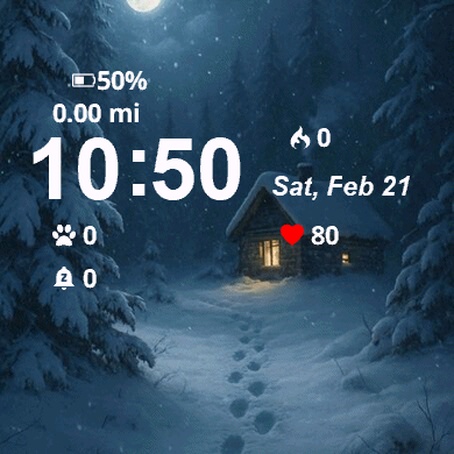 Cabin Woods At Night Full Moon · Screenshot 2