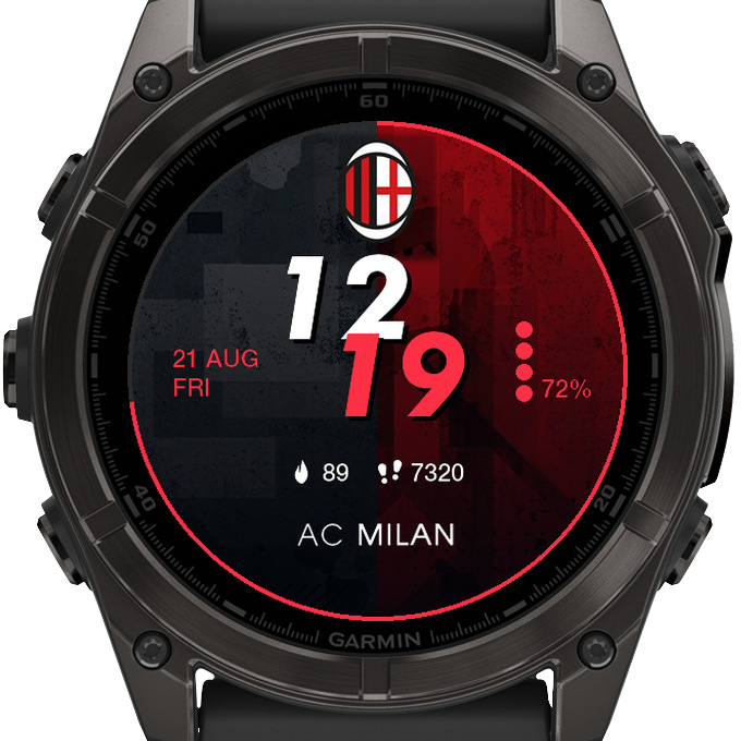 AC Milan Calcio Milano Football Soccer Watch Face · Screenshot 1