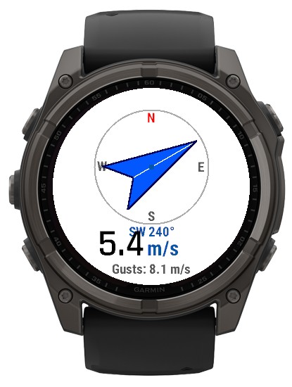 Wind Direction - Activity Field · Screenshot 0