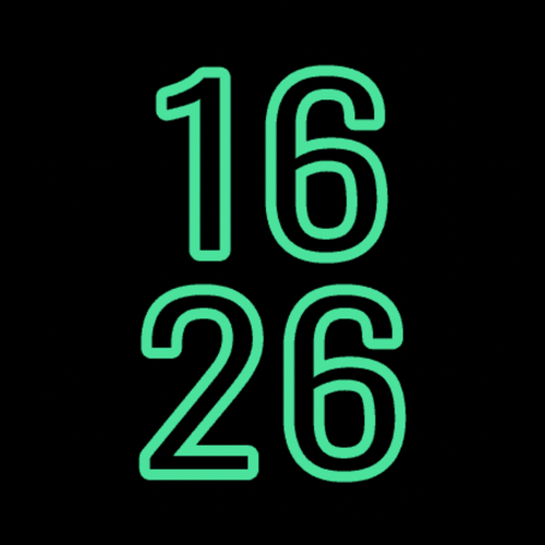 Outline Typography: Minimal Big Digits Emerald · Screenshot 0