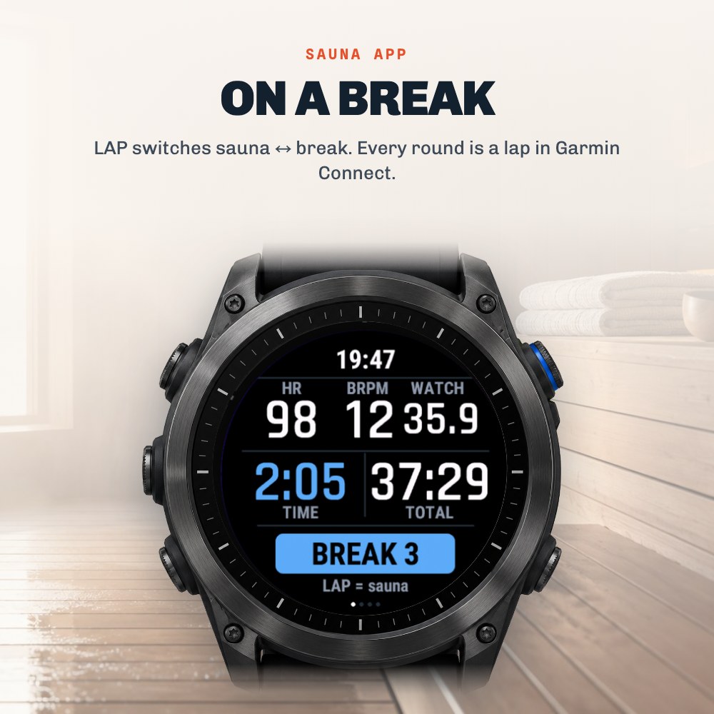 Sauna App - Sauna Tracker & HR Recovery · Screenshot 1