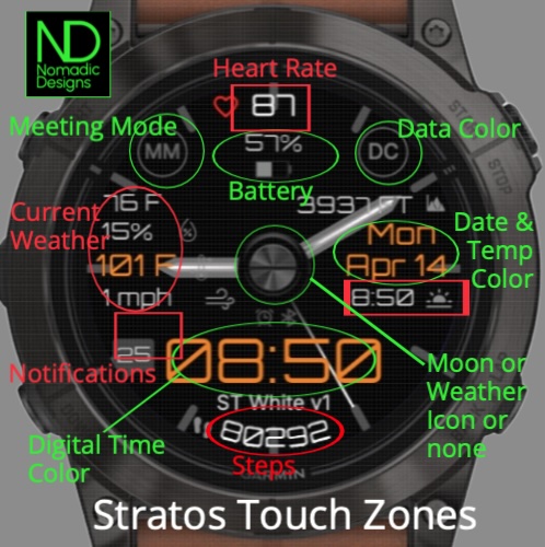Stratos Touch 3D Orange (Garmin Weather) · Screenshot 3