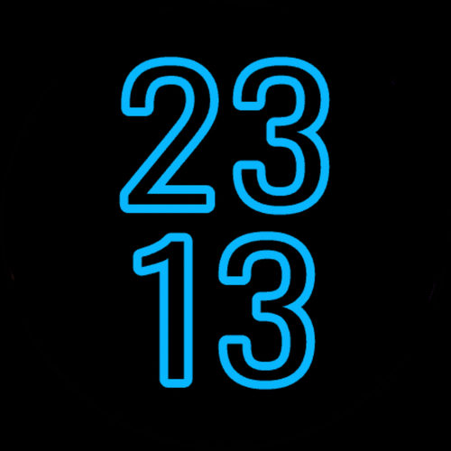 Outline Typography: Minimal Big Digits ion · Screenshot 0