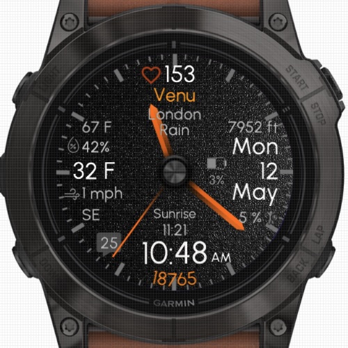 Graphite - Orange (OWM Weather) · Screenshot 0