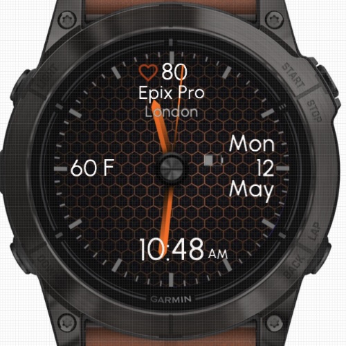 Graphite - Orange (OWM Weather) · Screenshot 1