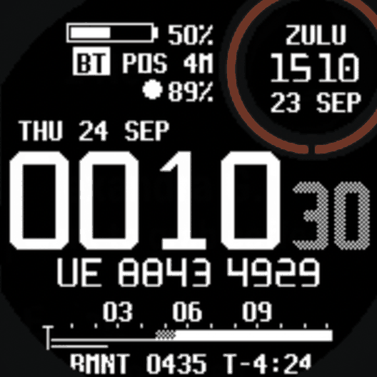 ZULU TACTICAL — Zero-Setting Military Watch Face · Screenshot 0