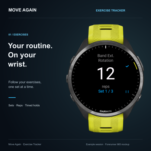 Move Again — Exercise Tracker · Screenshot 0
