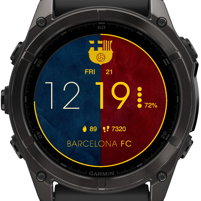 Barcelona Football Soccer Digital Watch Face · Screenshot 3