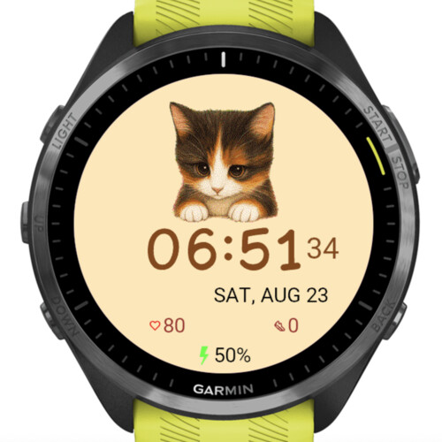 Curious Cat Watch Face · Screenshot 1