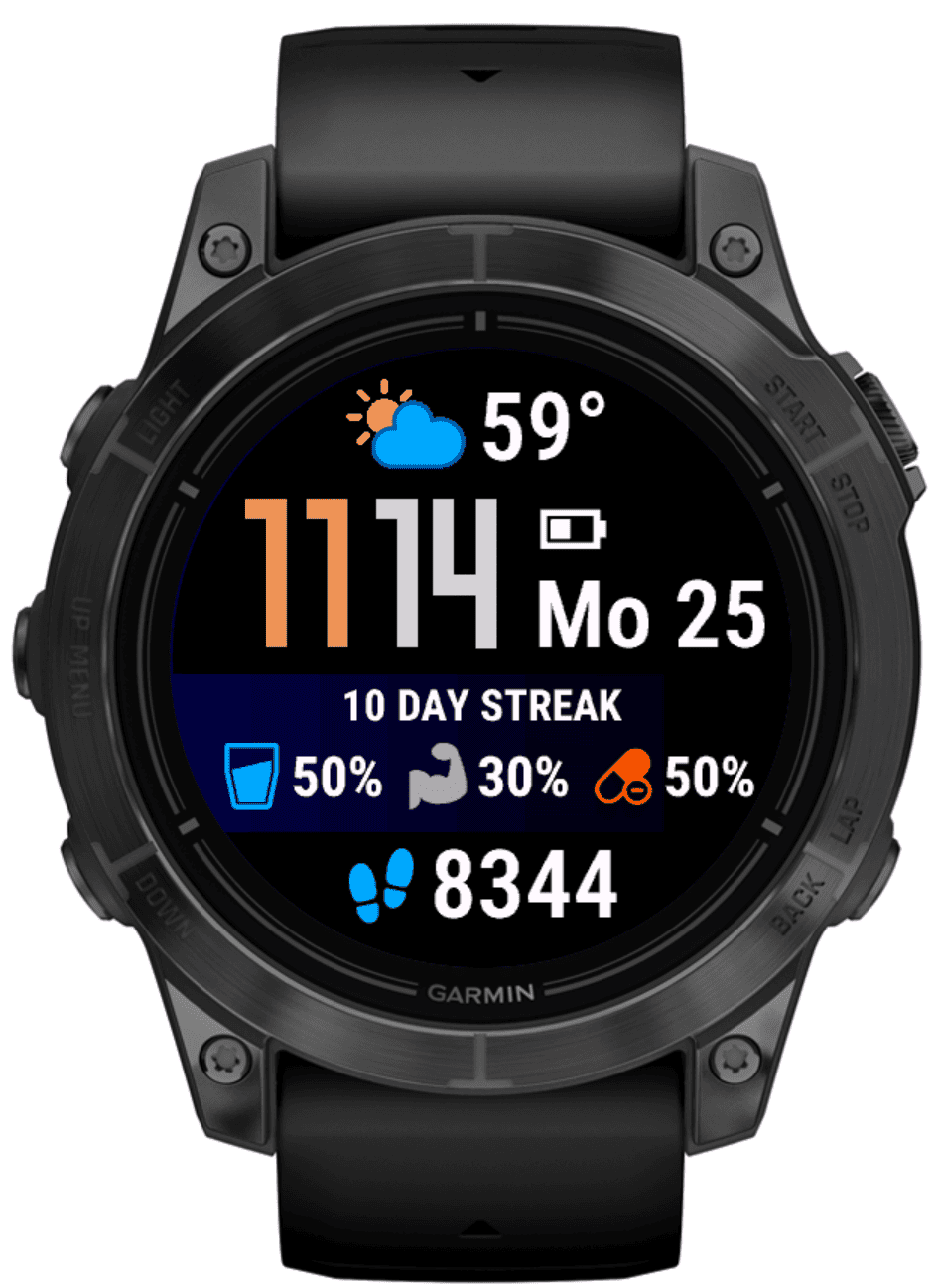 Tracker Pro Watchface - Hydration & Health · Screenshot 1