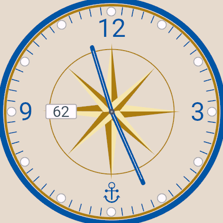 Marine style watch face · Screenshot 0