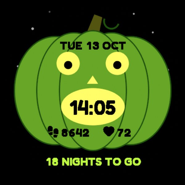 Mood Pumpkin - Halloween Watch Face · Screenshot 2