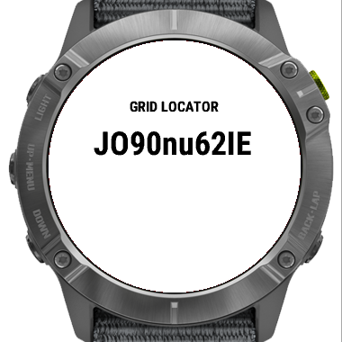 Grid Locator Data Field for HAMs · Screenshot 1