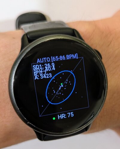POINCARÉ HRV VISUALIZER · Screenshot 0