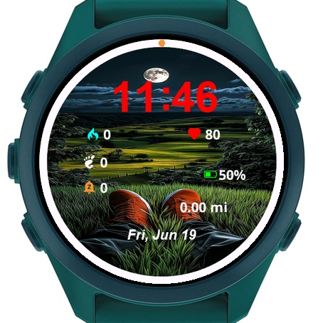 Person Laying Grass Under Full Moon · Screenshot 1