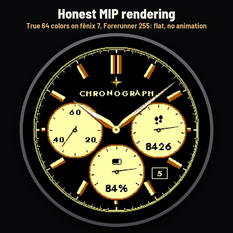 Astra Chrono Noir Pro – Cronografo oro animato · Screenshot 4