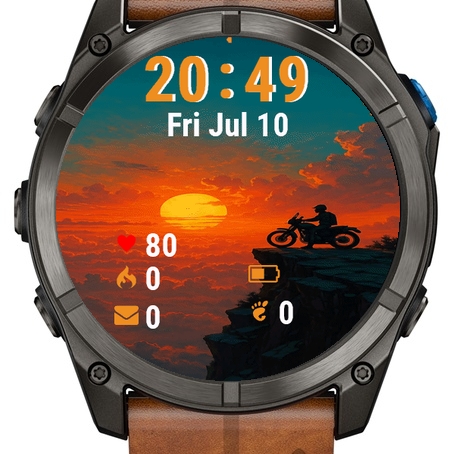 Man Motorcycle Sitting Edge Cliff · Screenshot 1