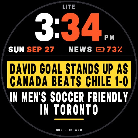 Breaking News Lite – Free Newspaper Watch Face · Screenshot 1