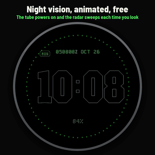 Astra Nightscope – 动态战术夜视表盘 · Screenshot 0