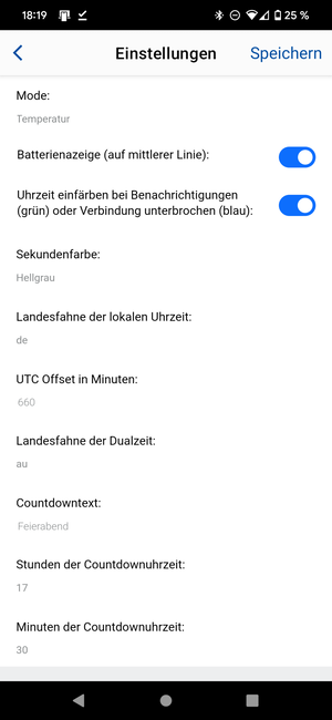 DualTime Temp CountDown Schiefersoft Watchface · Screenshot 4