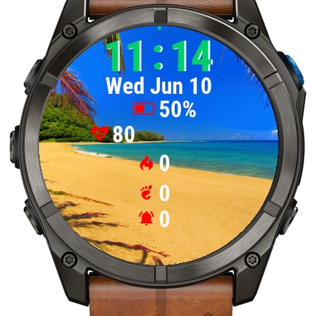 Sandy Beach Palm Trees Blue Water · Screenshot 1