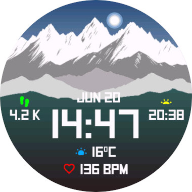 DeathZone Watch Face · Screenshot 1