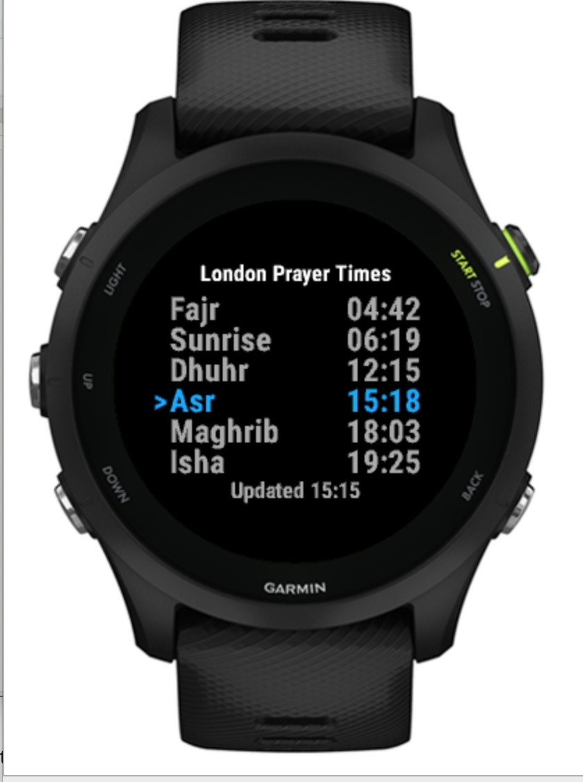 London Prayer Timetable 2