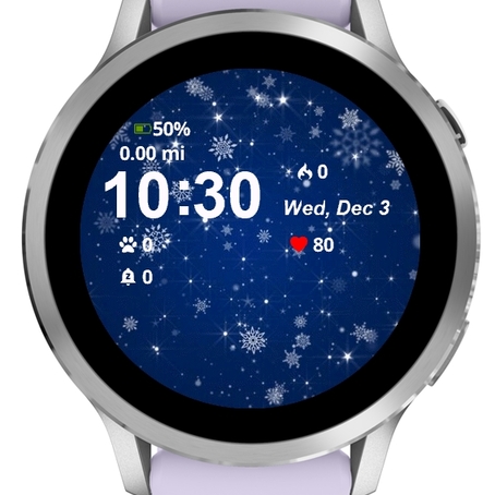 Snowflakes Blue Background · Screenshot 0