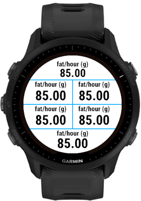 Fat burn rate · Screenshot 0