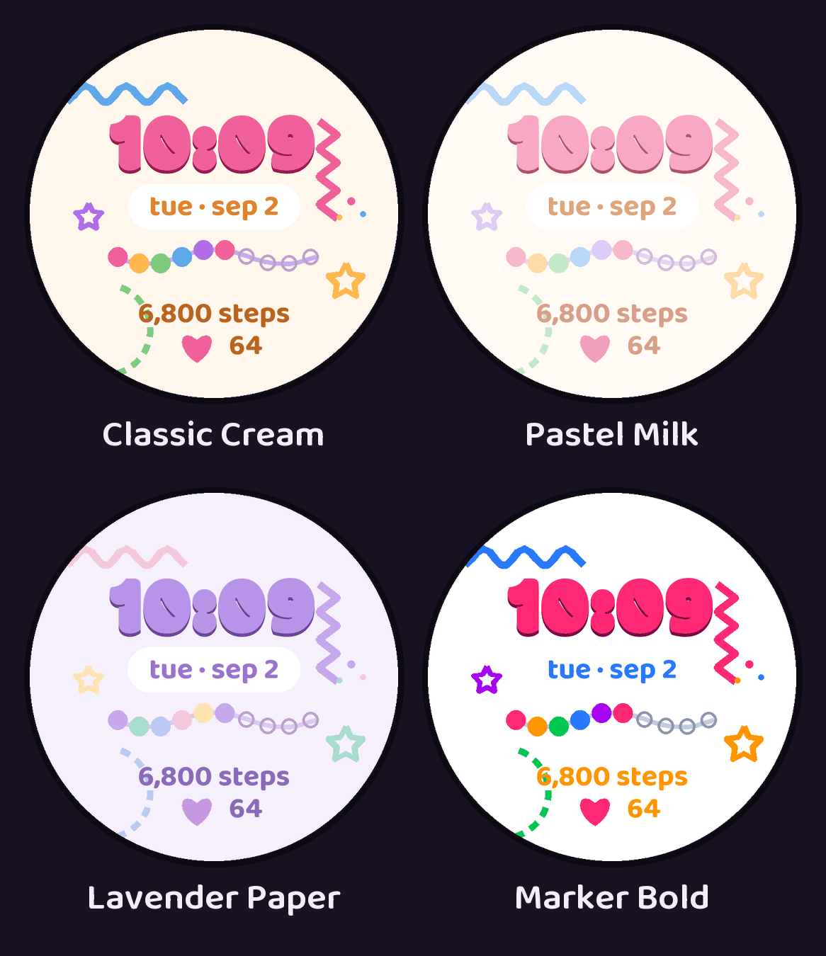 Doodle Pop Watch Face · Screenshot 0