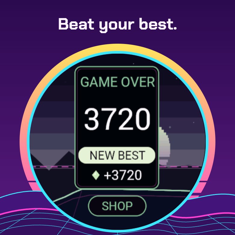 Neon Slopes：街机游戏 · Screenshot 3
