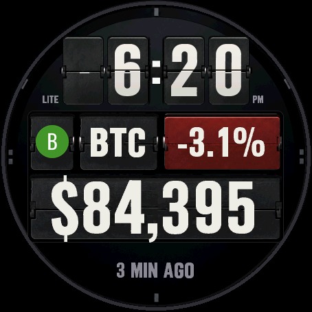 Crypto Departures Lite – Free Bitcoin Watch Face · Screenshot 2