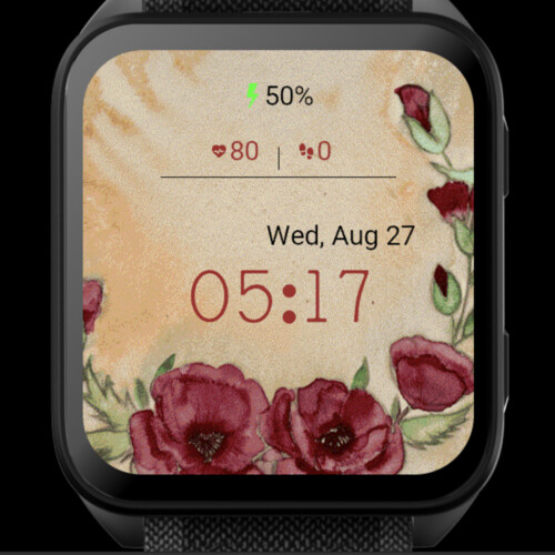 Romantic Red Poppies – Watercolor Floral · Screenshot 2