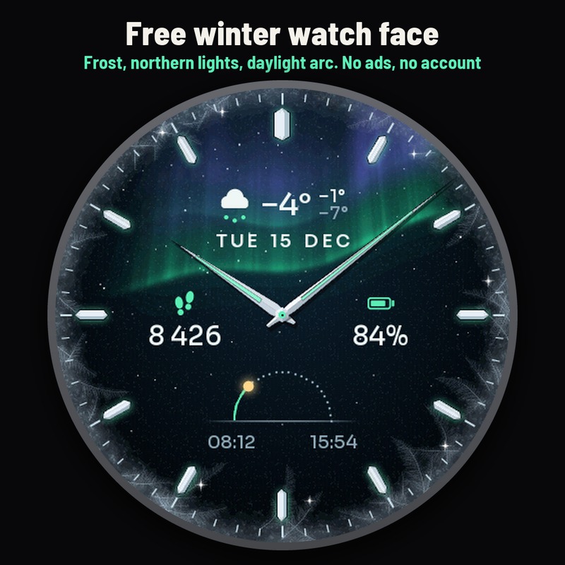Astra Frost Free – 北极光表盘 · Screenshot 0