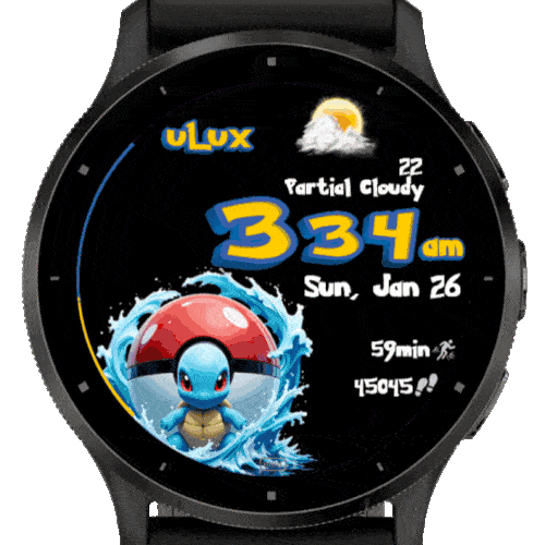 ▶ Poketrix - Companion Stepper Inspired By Pokemon Garmin watch face