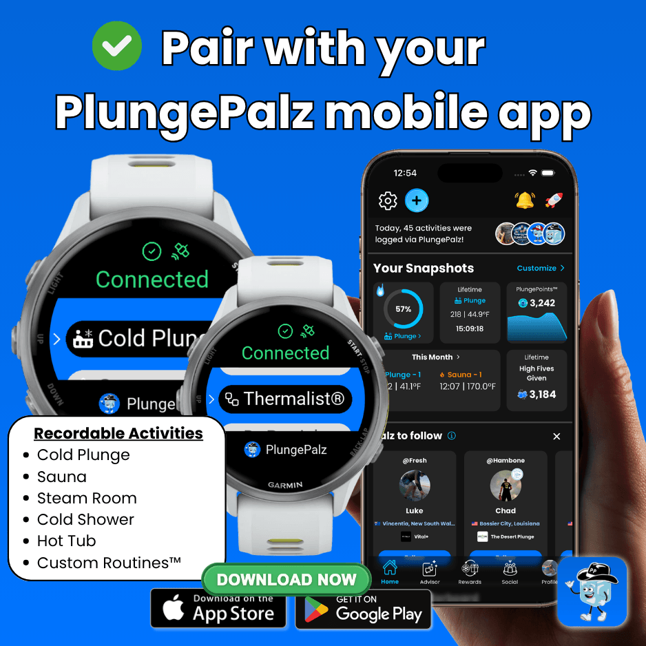 PlungePalz - The Best Cold Plunge + Sauna Tracker · Screenshot 0