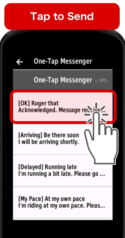 One-Tap Messenger - Location & Arrival Alerts · Tangkapan skrin 0