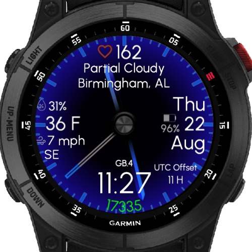Gradient Blue (GB) - Garmin Weather (51mm) TRIAL · Screenshot 2