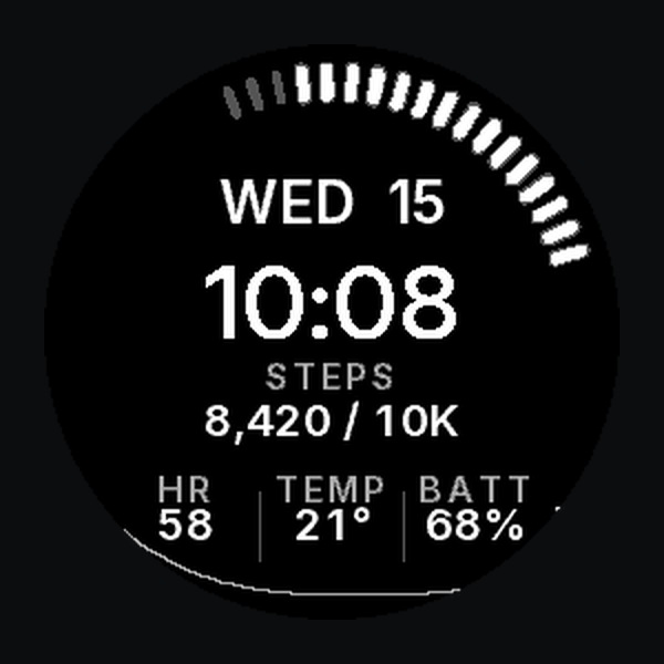 Signal Track Data Watch Face · Screenshot 2