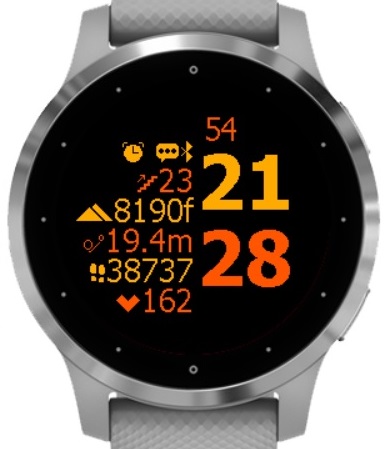 Blisco Big R Seconds watch face screenshot 4