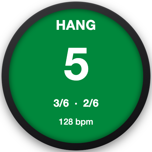 Crux Hangboard Timer · Screenshot 1