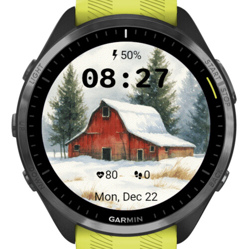 Winter Red Barn Serenity · Screenshot 2