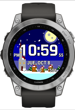Snowy Village: Christmas Watch Face · Screenshot 1
