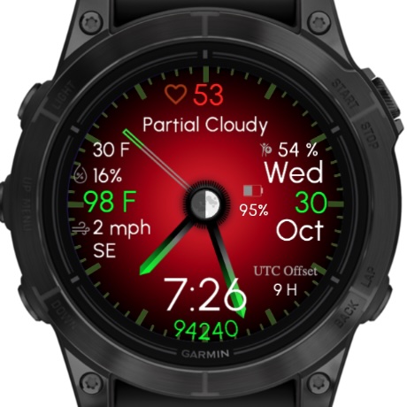Gradient Green (Garmin Weather) · Screenshot 4