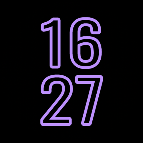 Outline Typography: Minimal Big Digits Amethyst · Screenshot 0