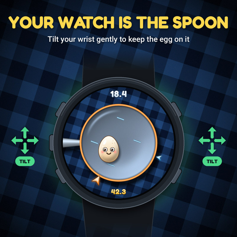 Egg & Spoon – Tilt Balance Game · Screenshot 1