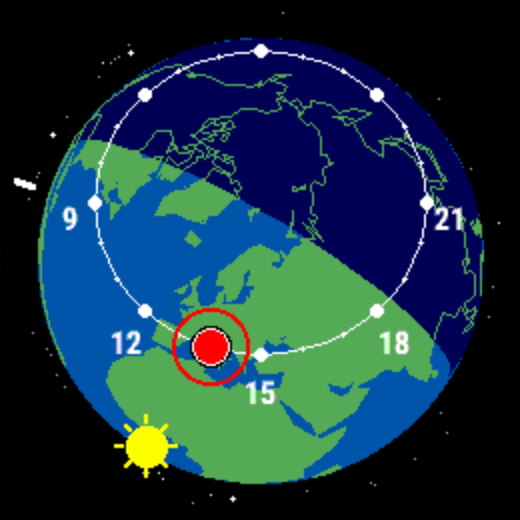 TrueGlobeClock · Screenshot 2