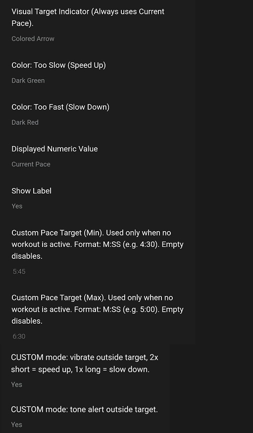 Clear Pace Indicator PRO · Screenshot 4